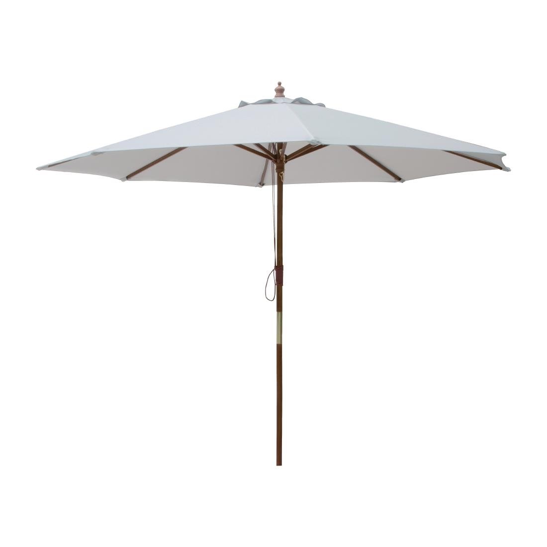 Parasol rond gris Bolero 3m - NISBETS