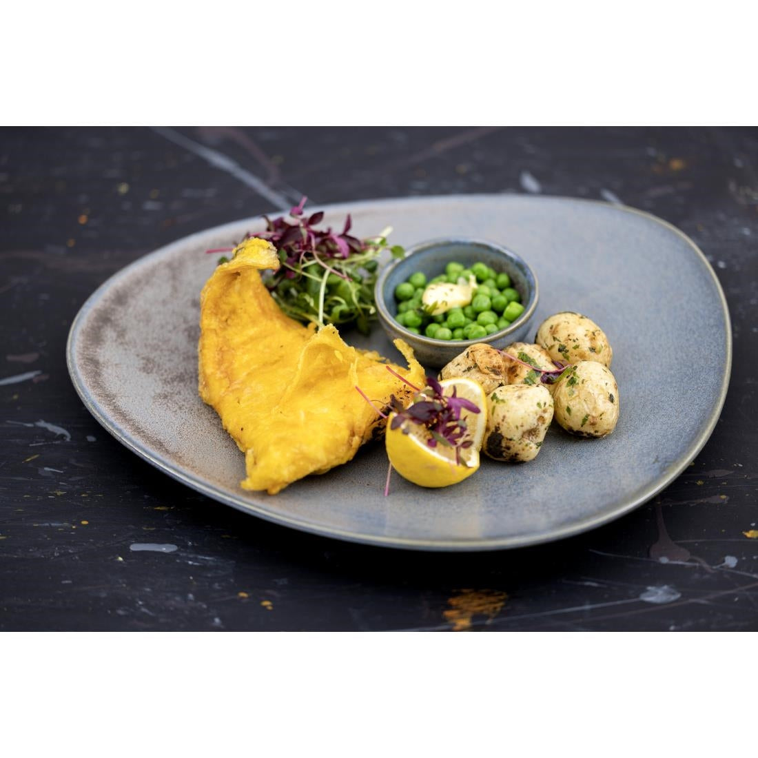 Pots à sauce Olympia Ember Blue 78 mm (lot de 8)