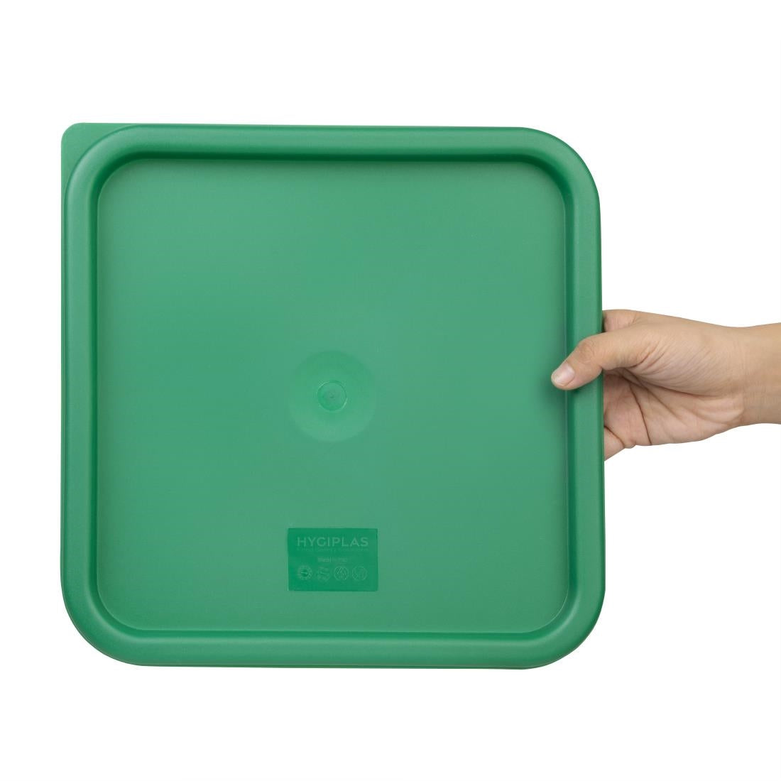 Couvercle carré vert grand Hygiplas - NISBETS