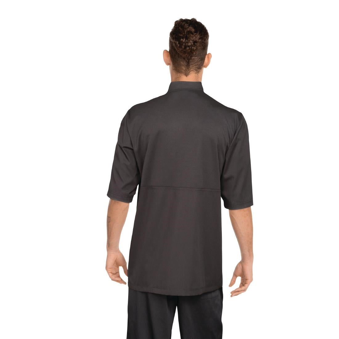 Veste de cuisine mixte Cool Vent Chef Works Montreal noire - NISBETS