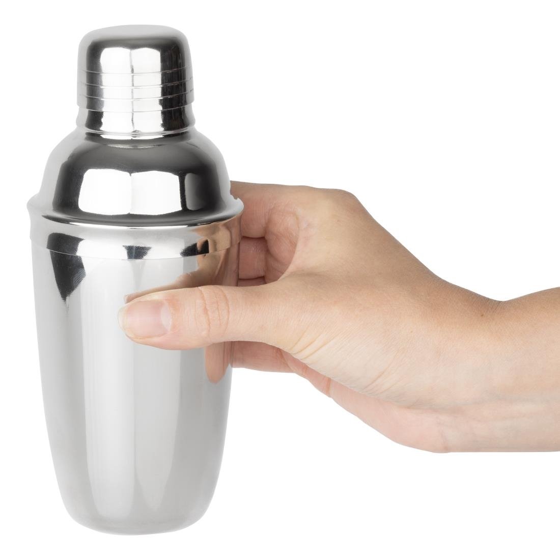 Mini shaker à cocktail en acier inoxydable Olympia 3 pièces 300ml