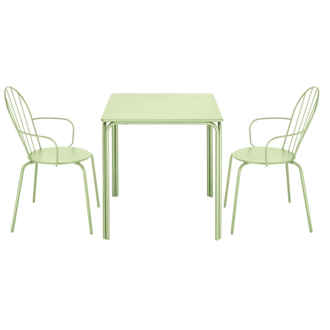 Fauteuils Bolero Adeline vert clair (lot de 4) - NISBETS