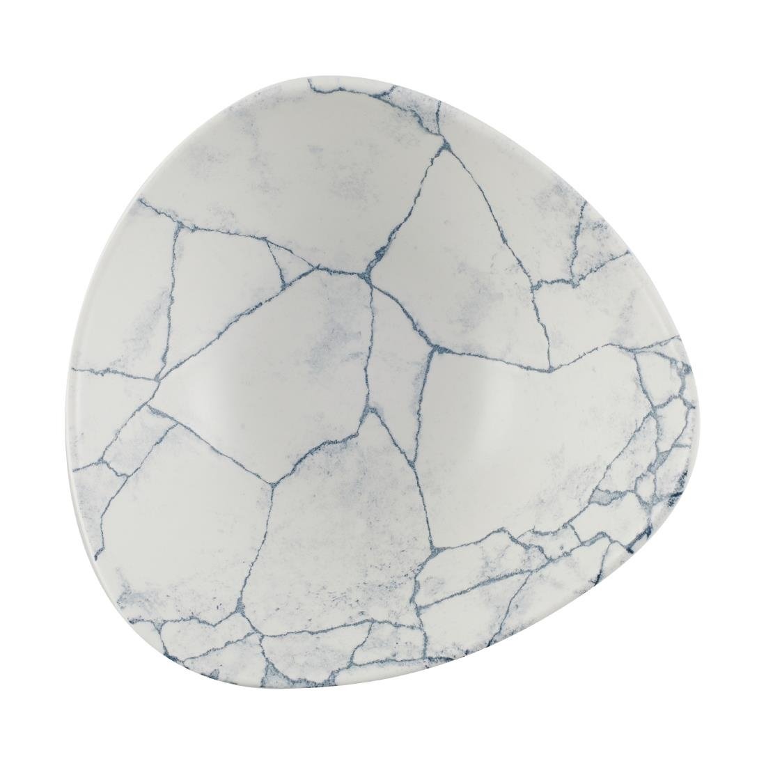 Bols triangulaires Churchill Studio Prints Kintsugi Pearl Lotus Grey 178mm (Lot de 12)