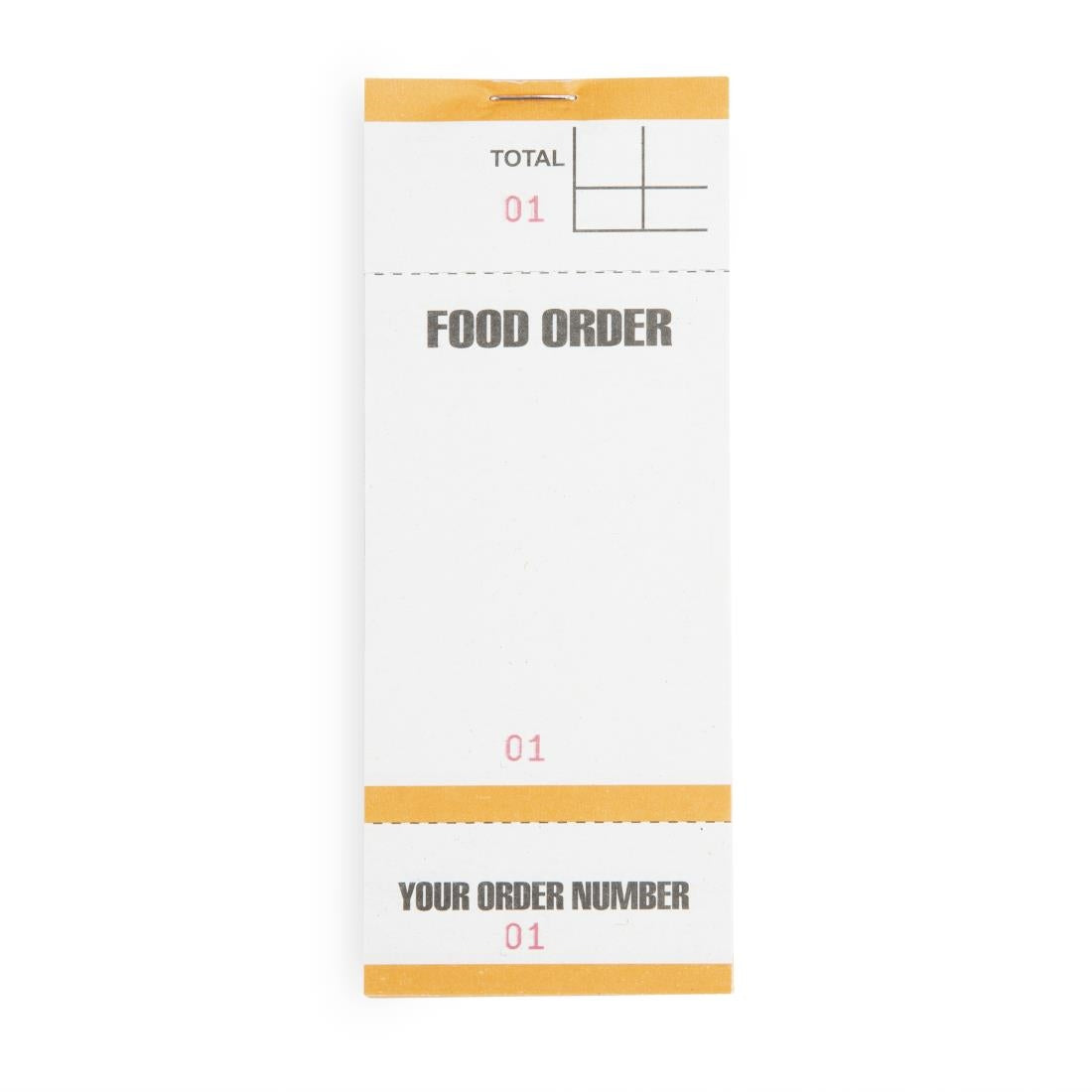 Carnets de commande feuilles simples avec numéros détachables (lot de 50) - NISBETS