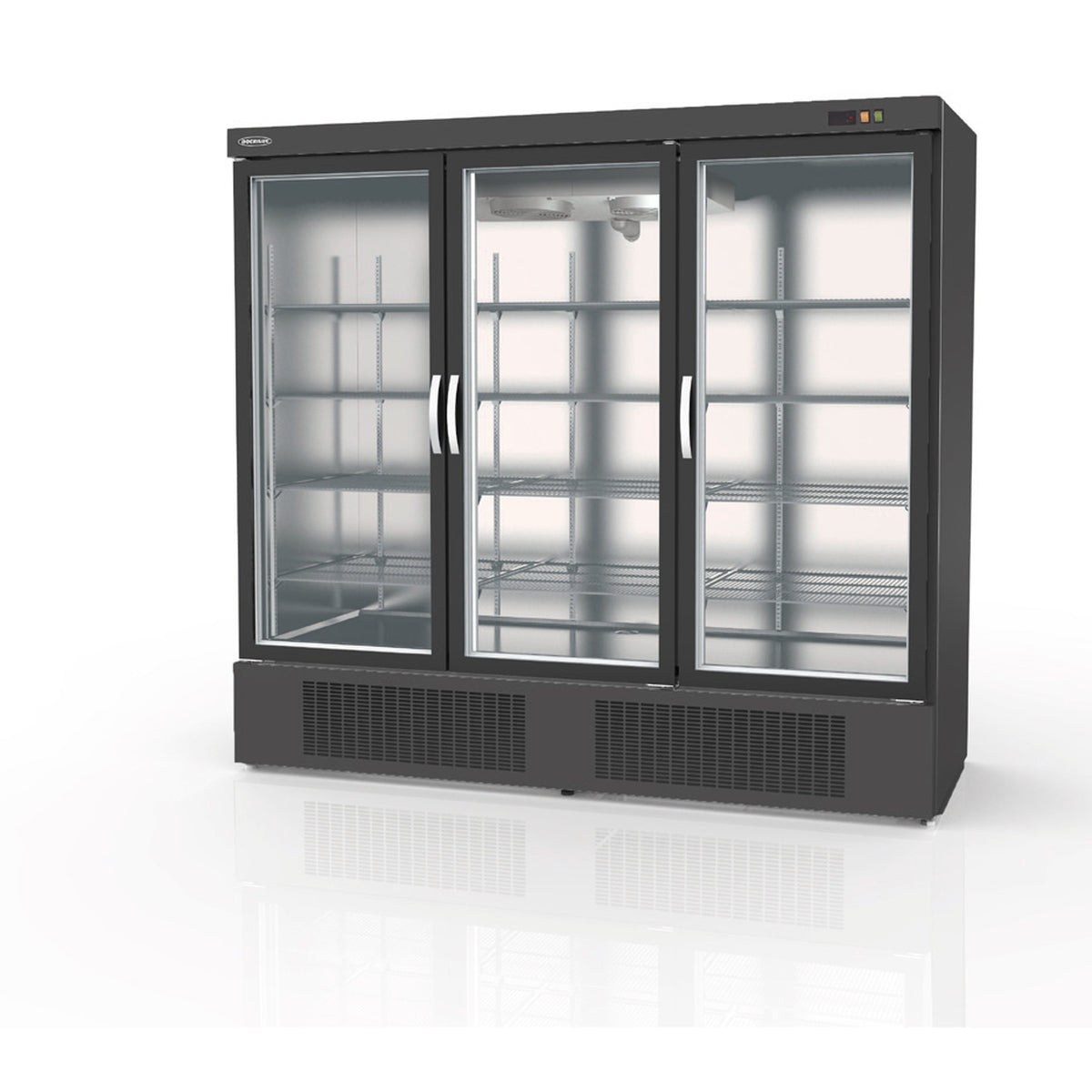 Armoire gourmet 3 porte vitrée négative - EBC-2003-NI - CODIGEL