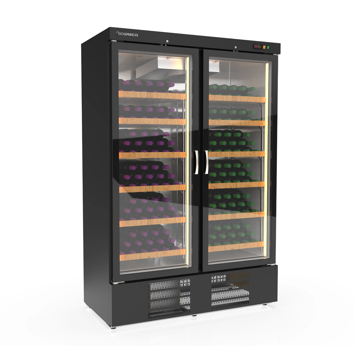 Armoire à vin bi-température 2 portes - EBRW-1302/2-NI - CODIGEL