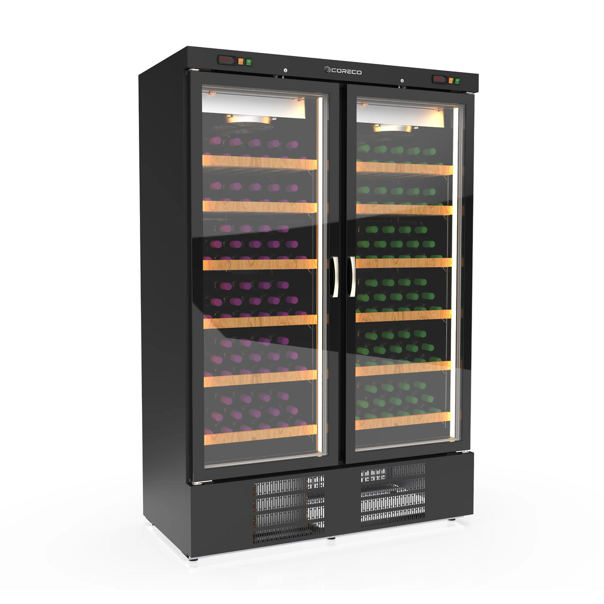 Armoire à vin bi-température 2 portes - EBRW-1302/2-NI - CODIGEL