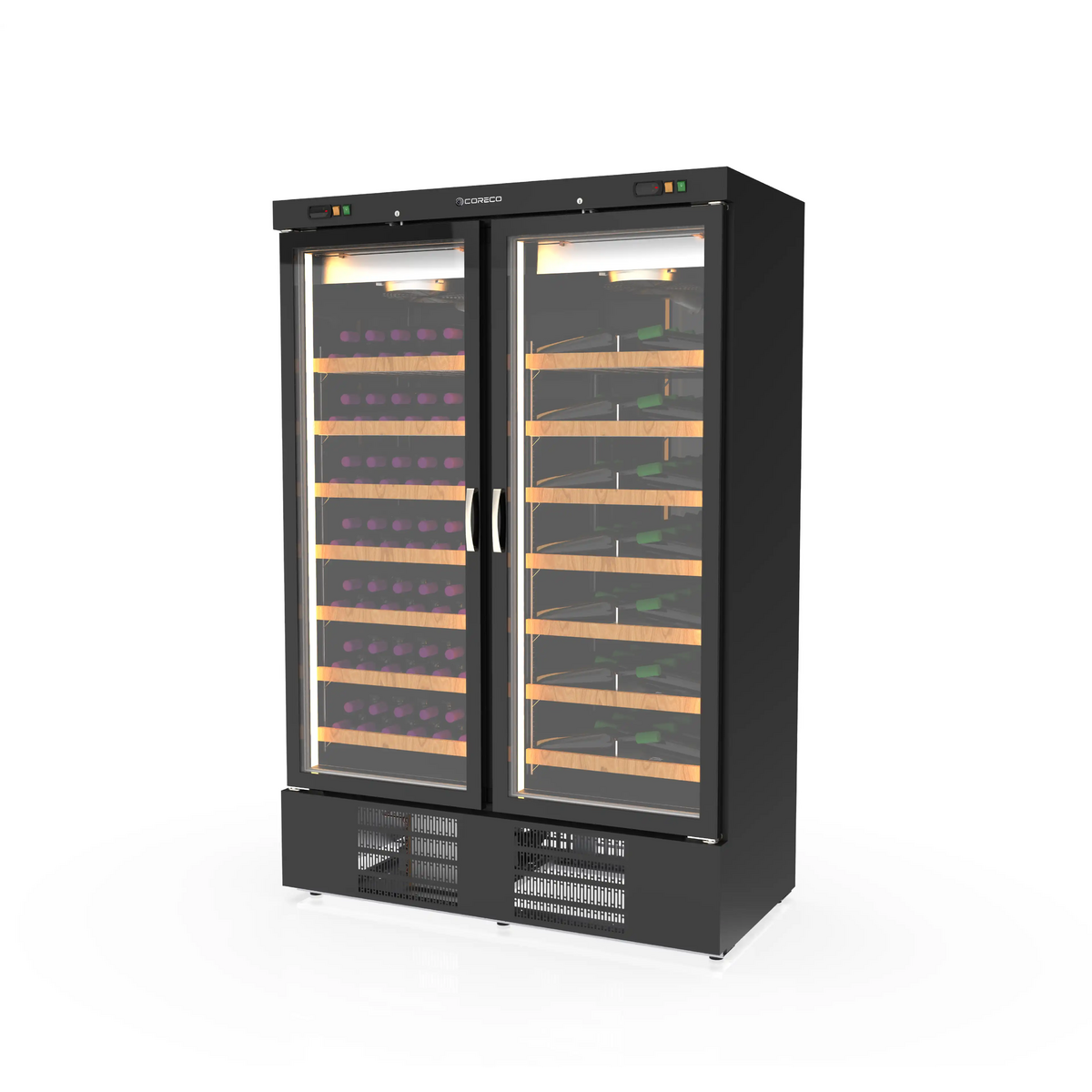 Armoire à vin bi-température 2 portes - EBRW-1302/2-NI - CODIGEL