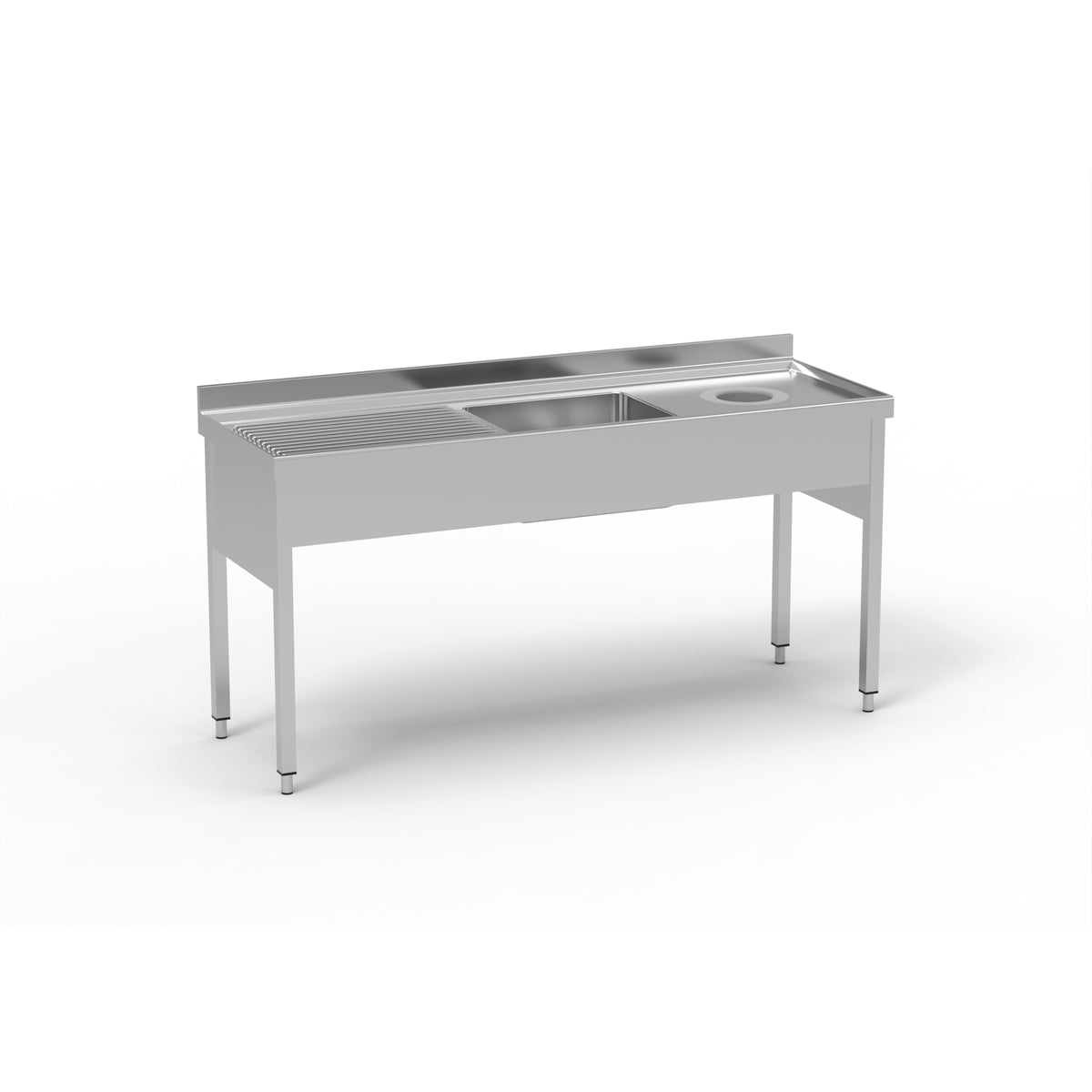 Plonge avec trou vide-déchets - FGBD-186/111I - CODIGEL