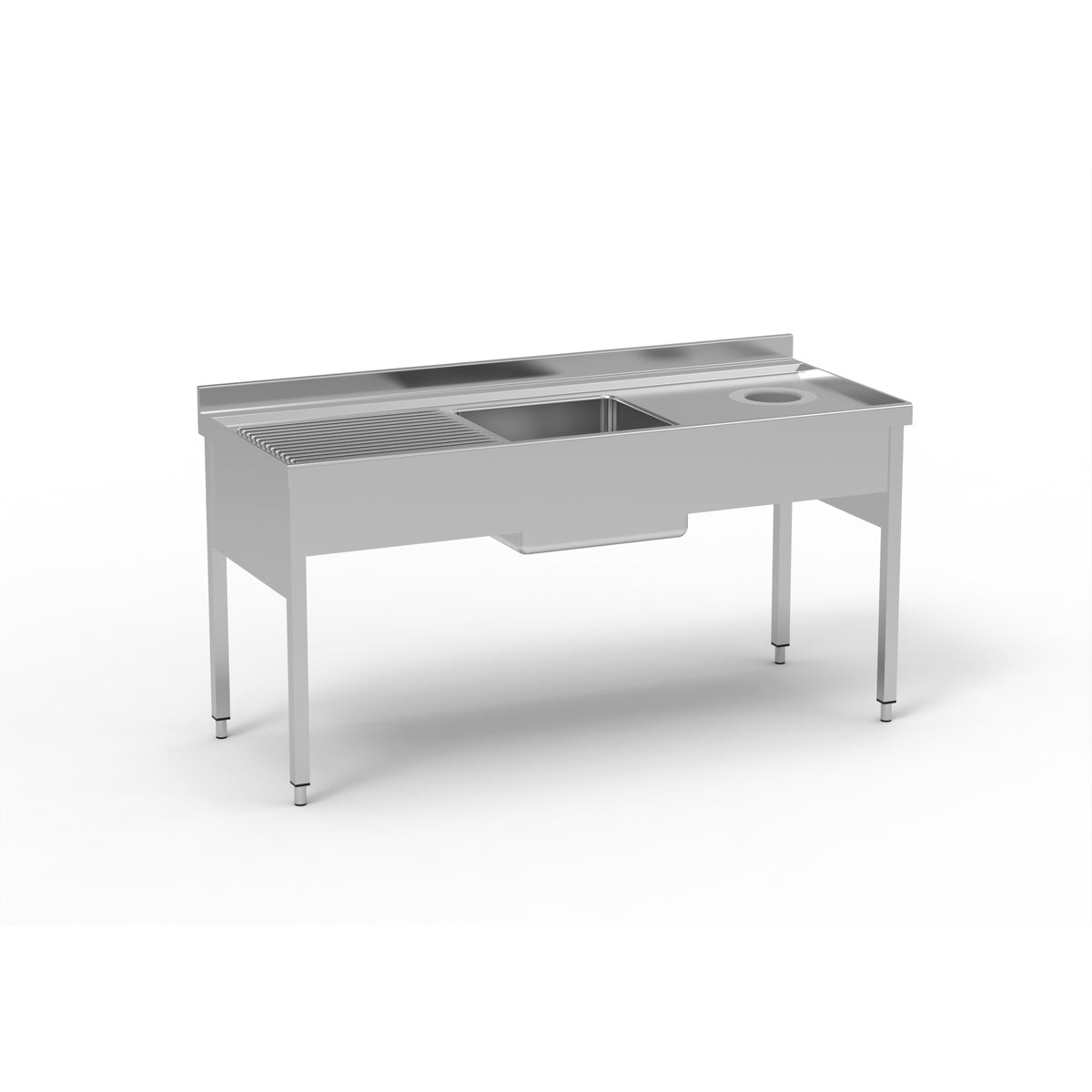 Plonge avec trou vide-déchets - FGBD-187/111I - CODIGEL