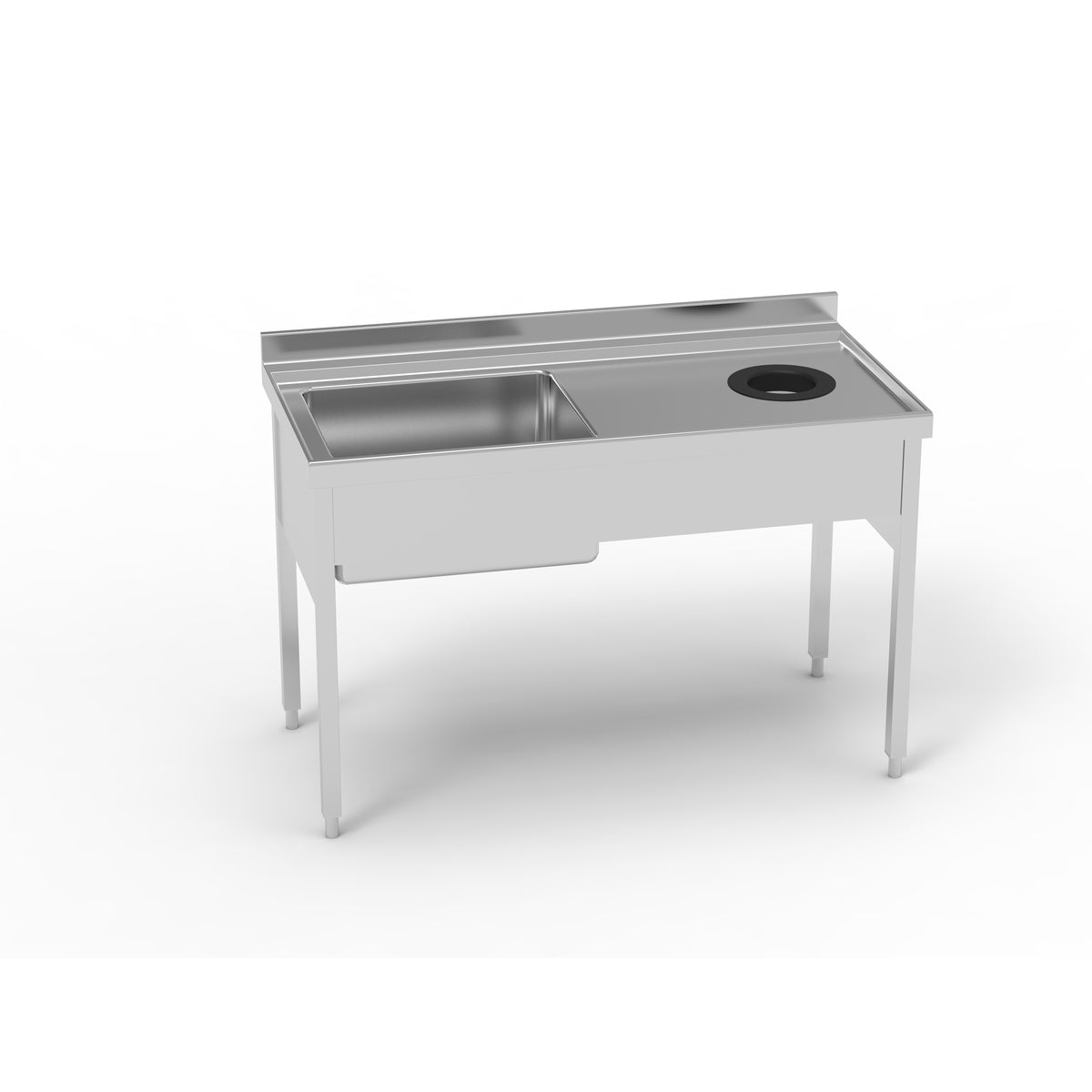 Plonge avec trou vide-déchets - FGBD-147/101D - CODIGEL