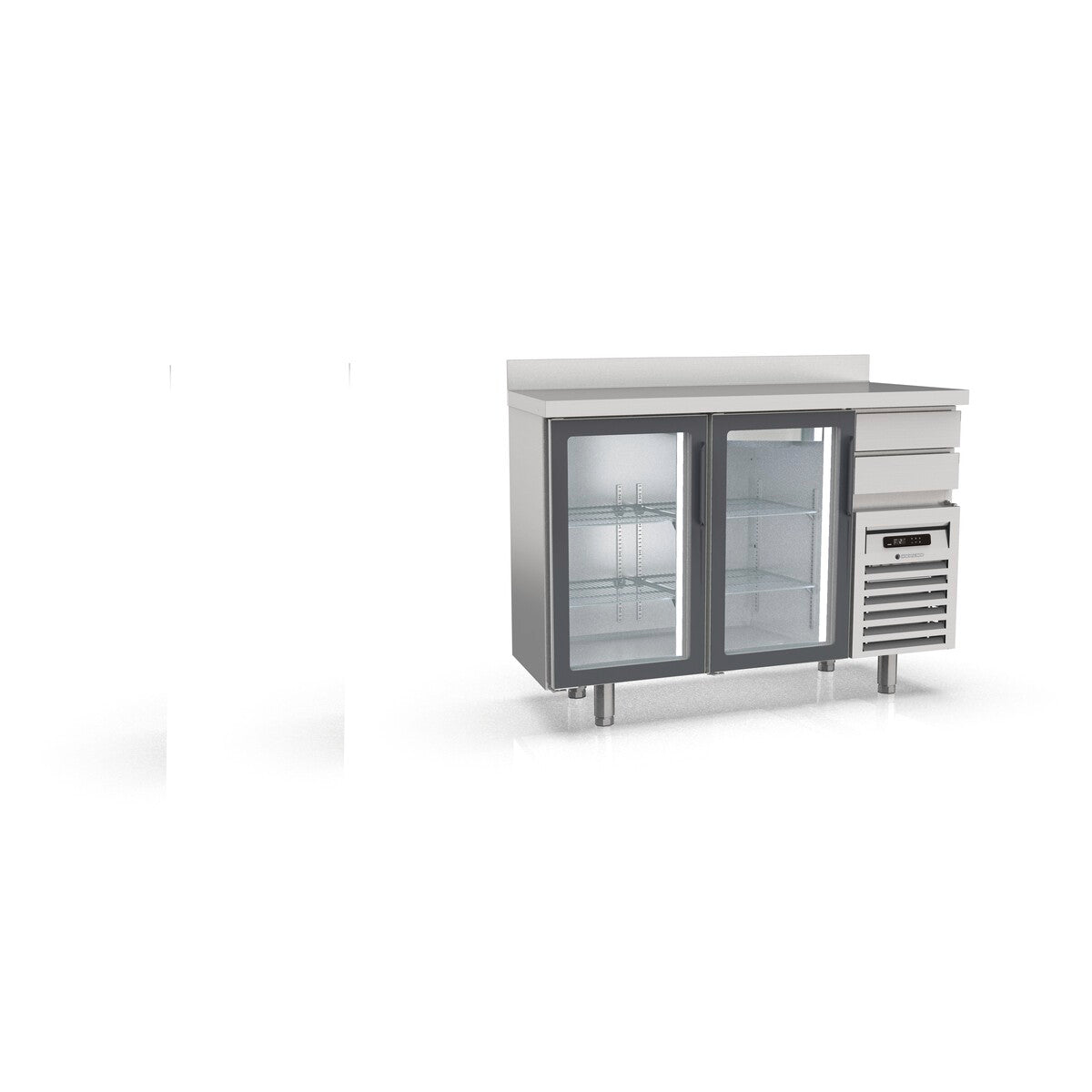 Arrière bar 600 (+) - 2 p. vitr. et 2 tir. neutres - FMRV-150 - CODIGEL