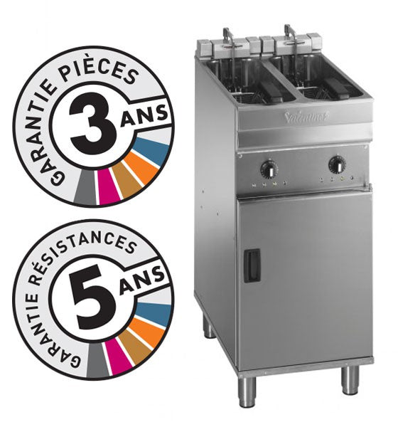 Friteuse électrique sur coffre - 2x 7-8 litres - Valentine - EVO2200