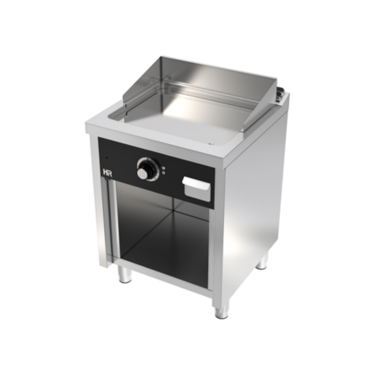 Fry top électrique 600 sur placard 600 chromée  - FTE6006ECR - CODIGEL