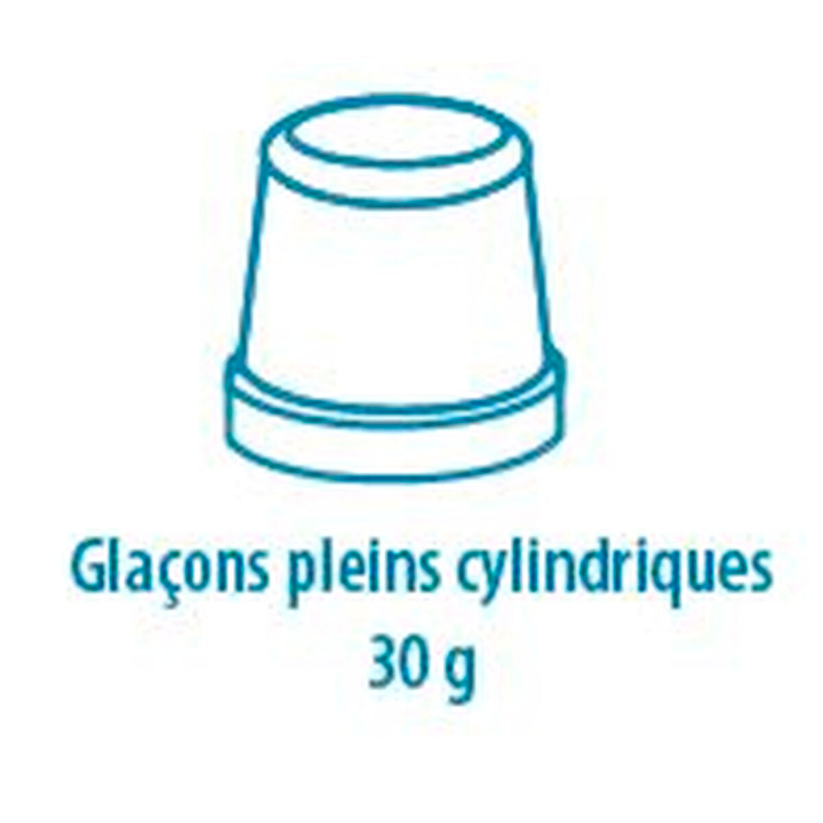 Machine à glaçons à injection - Prod. (24H): 33kg - Refroidissement EAU - Glaçons pleins 22 g - GALA30E - CODIGEL