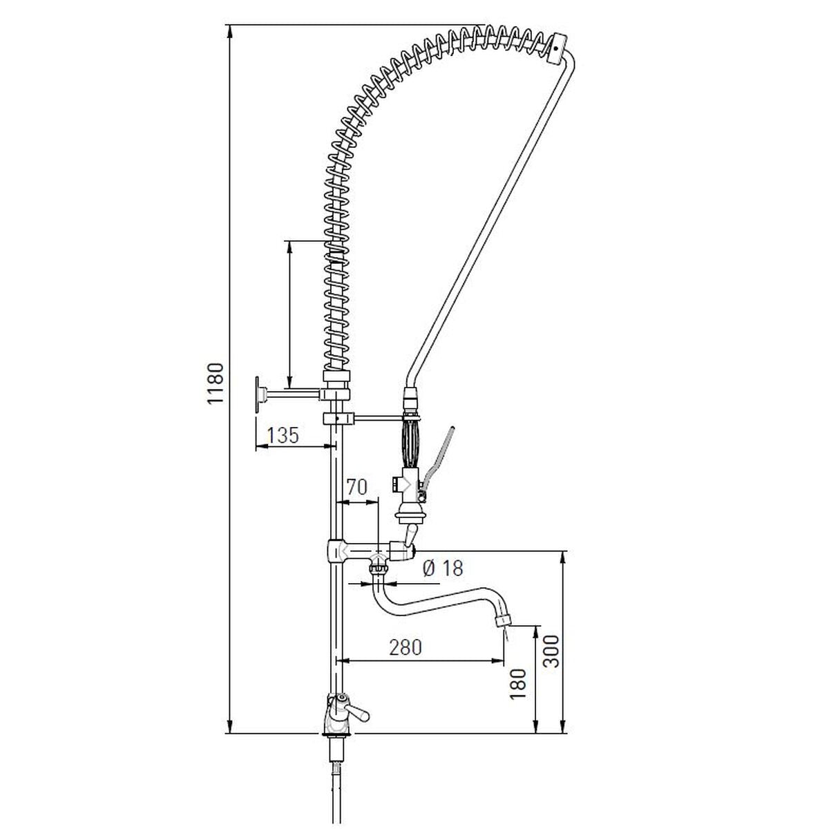 Robinet douchette - GD-2G - CODIGEL