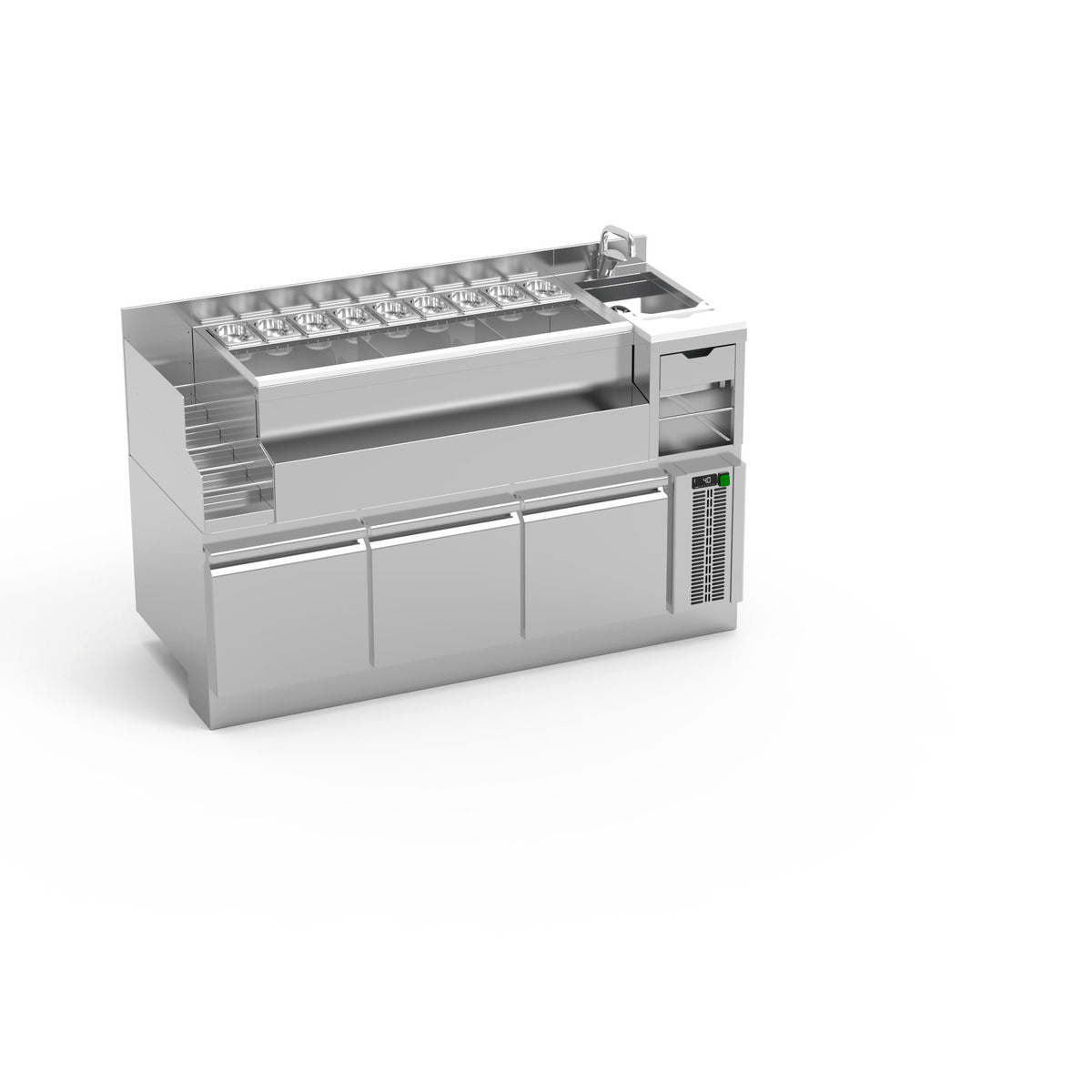 Bar Lynx module réfrigéré à pyramide de mixologie - LBRMP-160I - CODIGEL