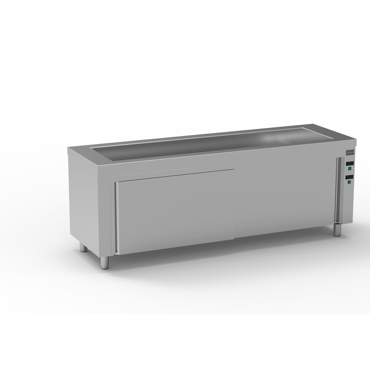 Meuble bain-marie à eau en inox - MBMR-225 - CODIGEL