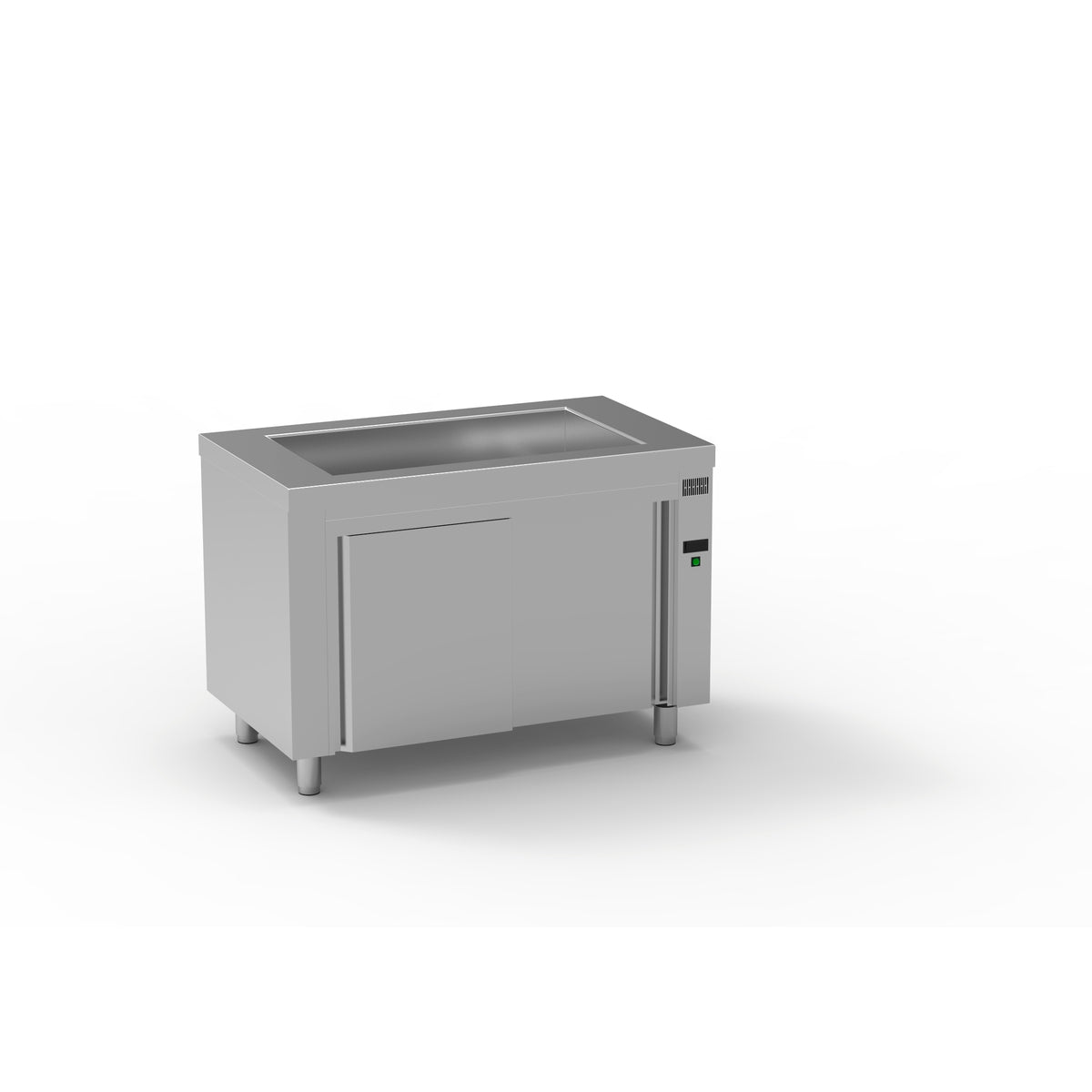Meuble bain-marie sec en inox - MBSN-120 - CODIGEL