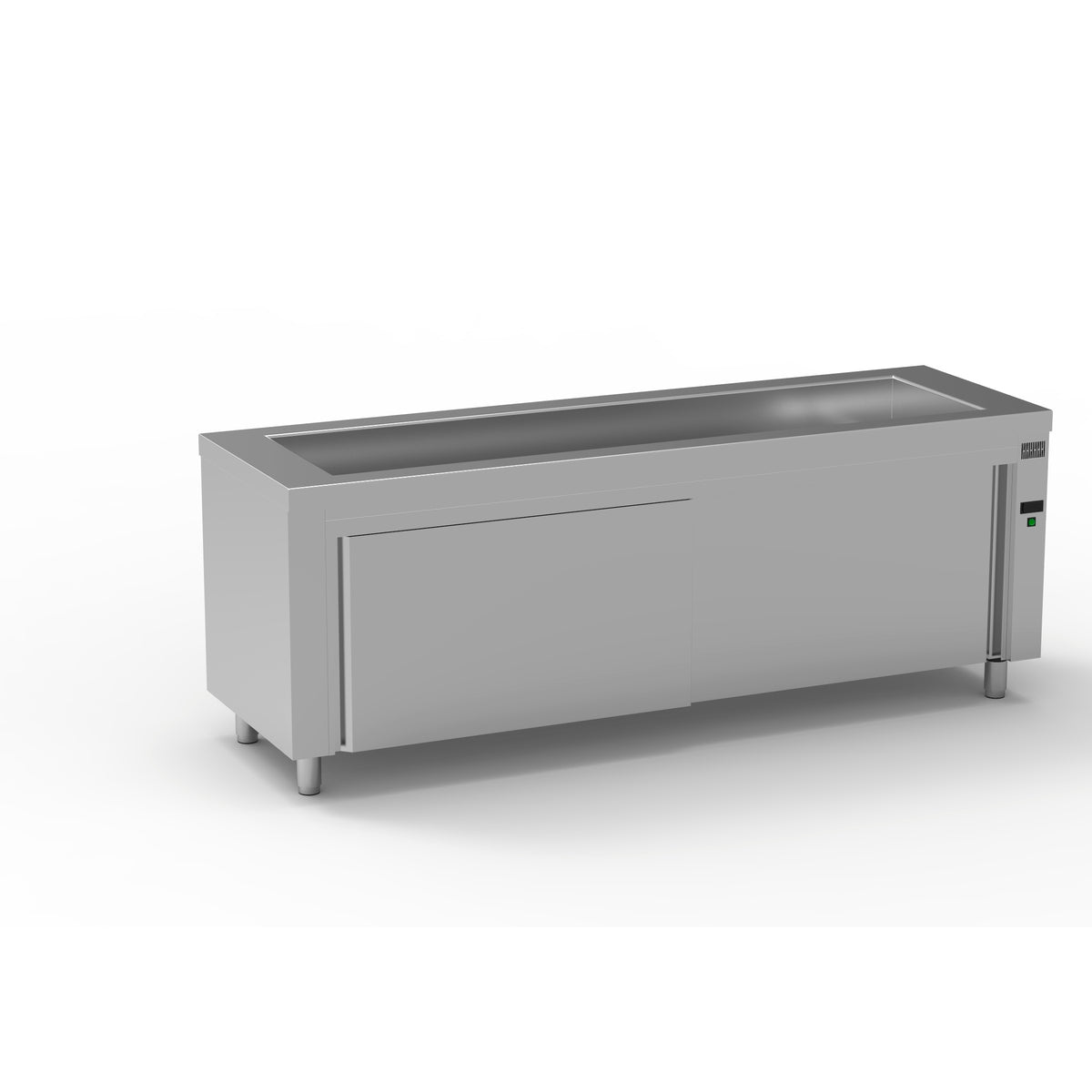 Meuble bain-marie sec en inox - MBSN-225 - CODIGEL