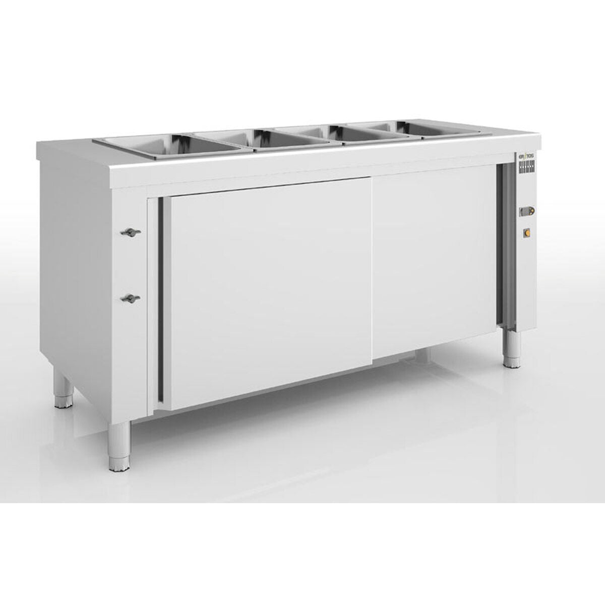 Meuble bain-marie ventilé en inox - MBVN-160 - CODIGEL