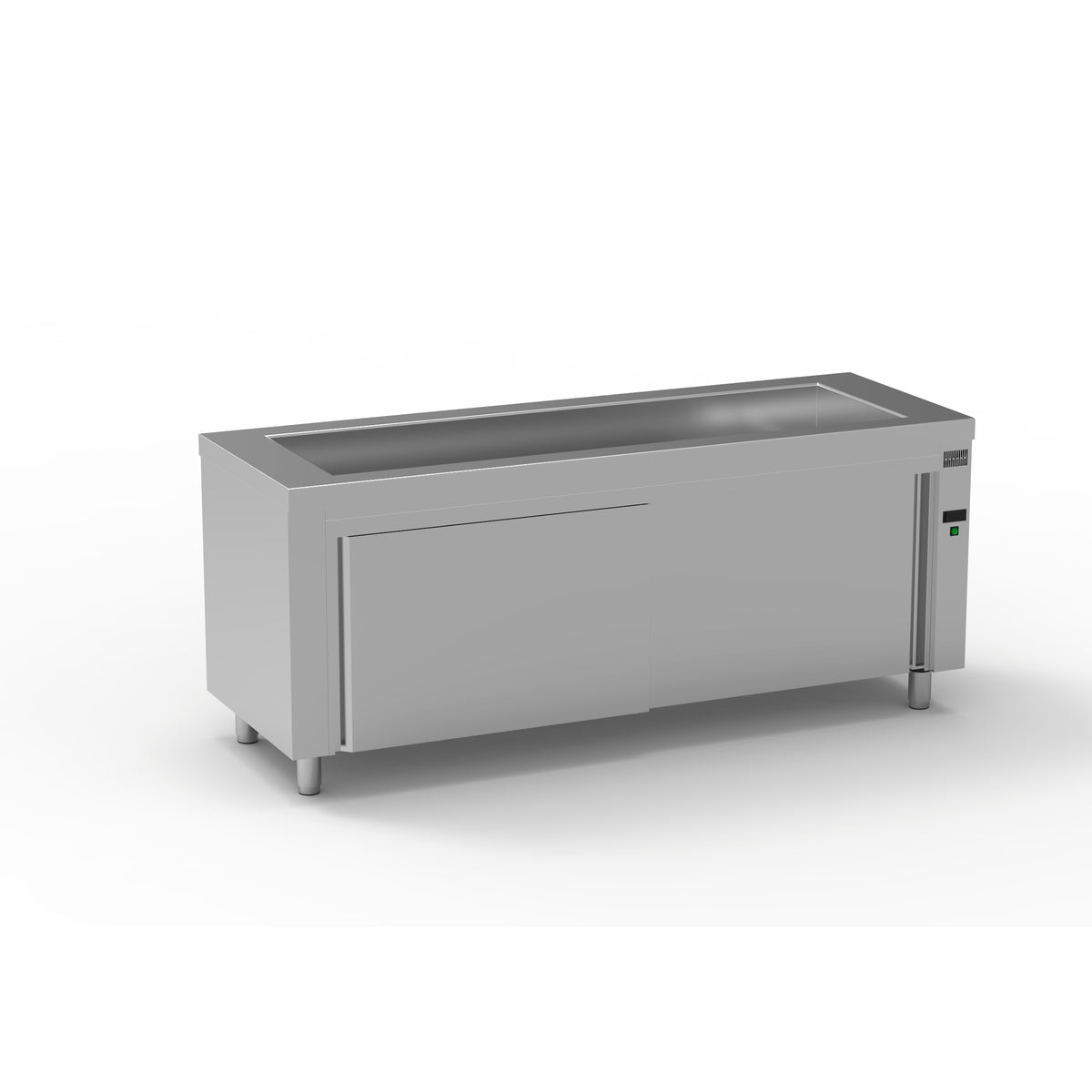 Meuble bain-marie ventilé en inox - MBVN-200 - CODIGEL