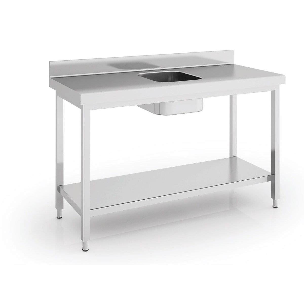 Table de chef série 700 en inox - MCCD70-130CE - CODIGEL