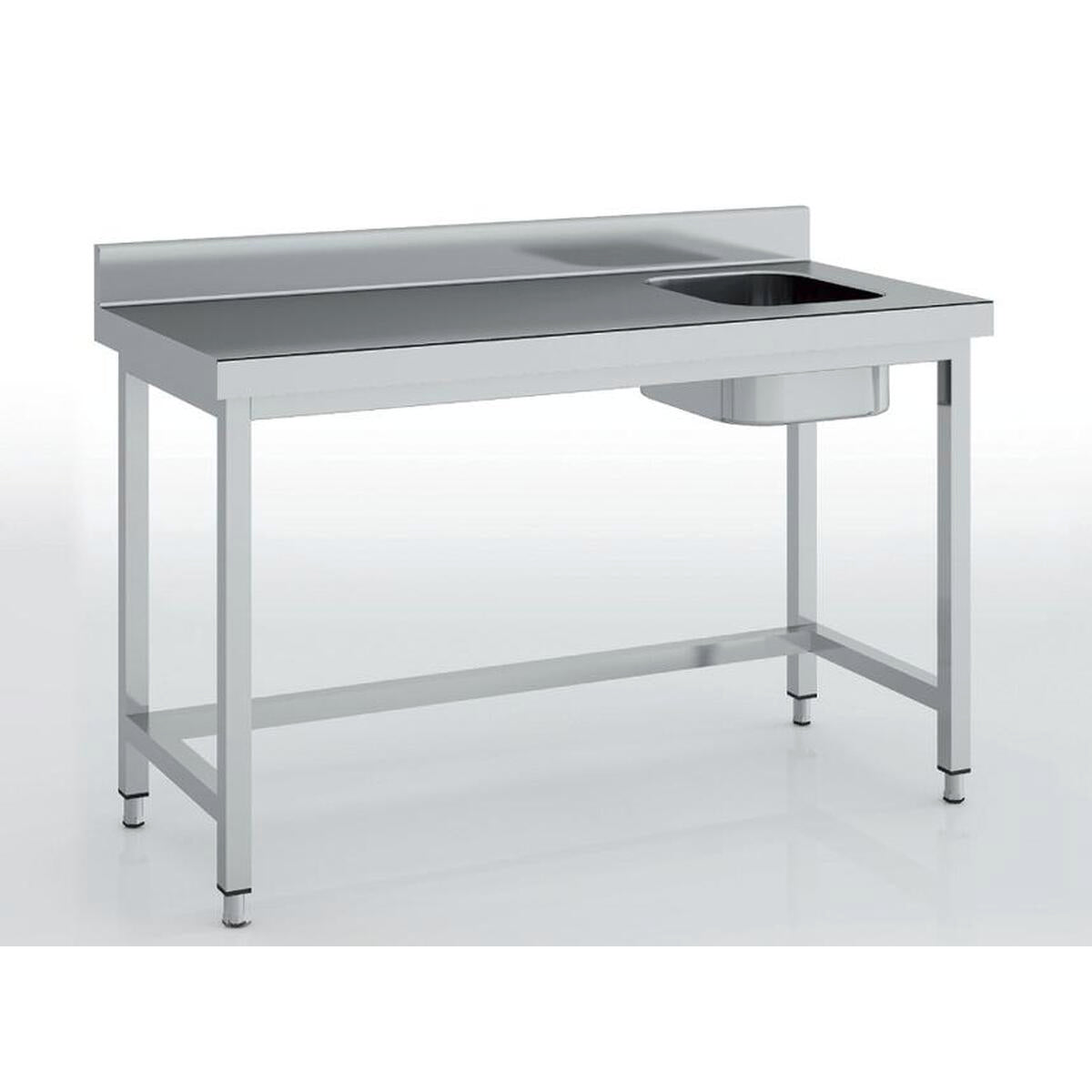 Table de chef série 700 en inox - MCCD70-140D - CODIGEL