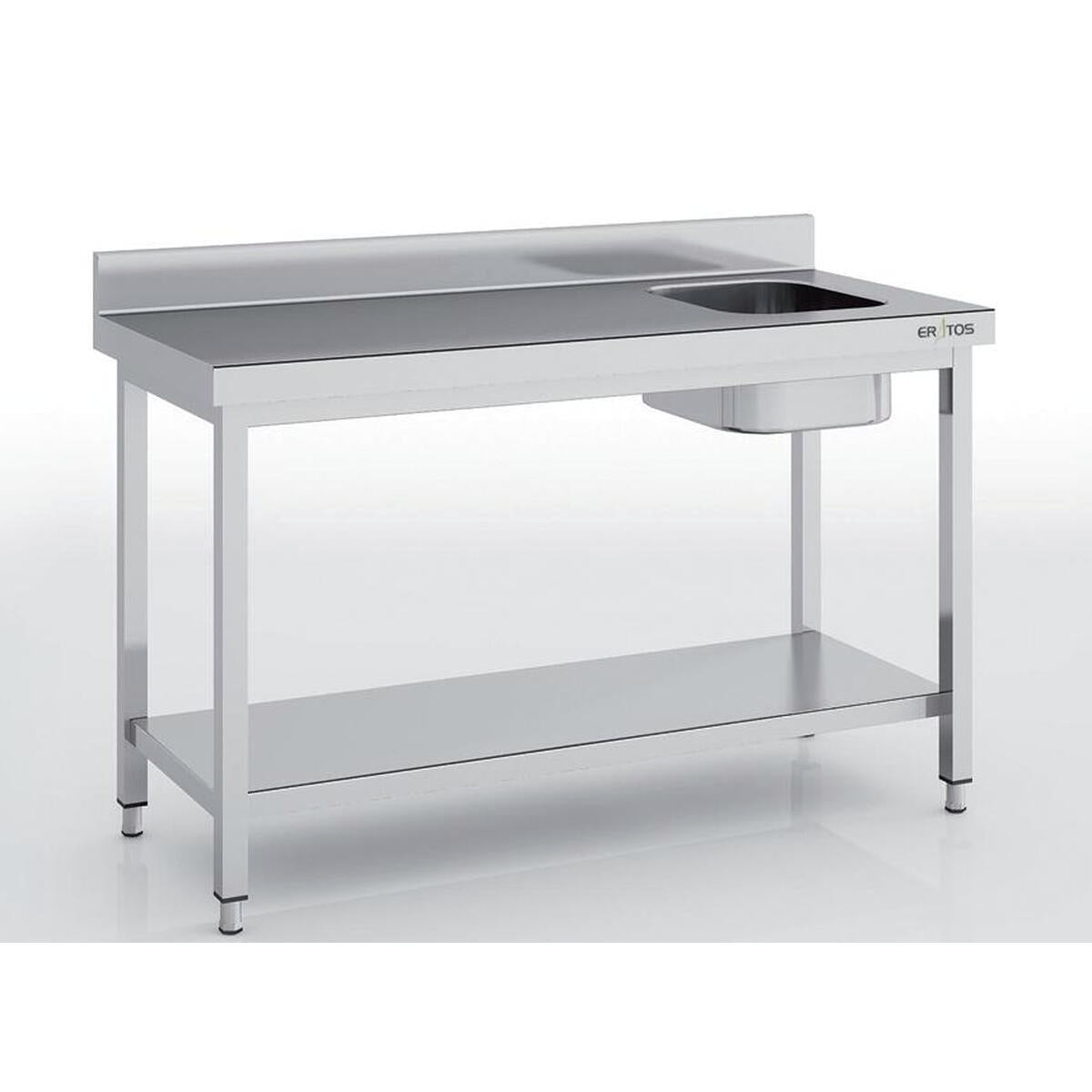 Table de chef série 700 en inox - MCCD70-240DE - CODIGEL