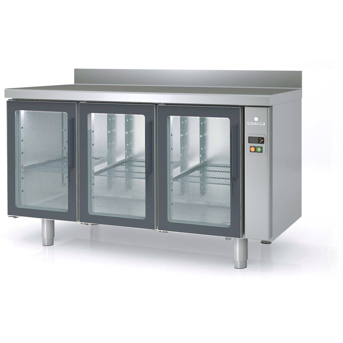 Meuble 700 négatif sans groupe 3 p. vitrées - MCGPV-170 - CODIGEL