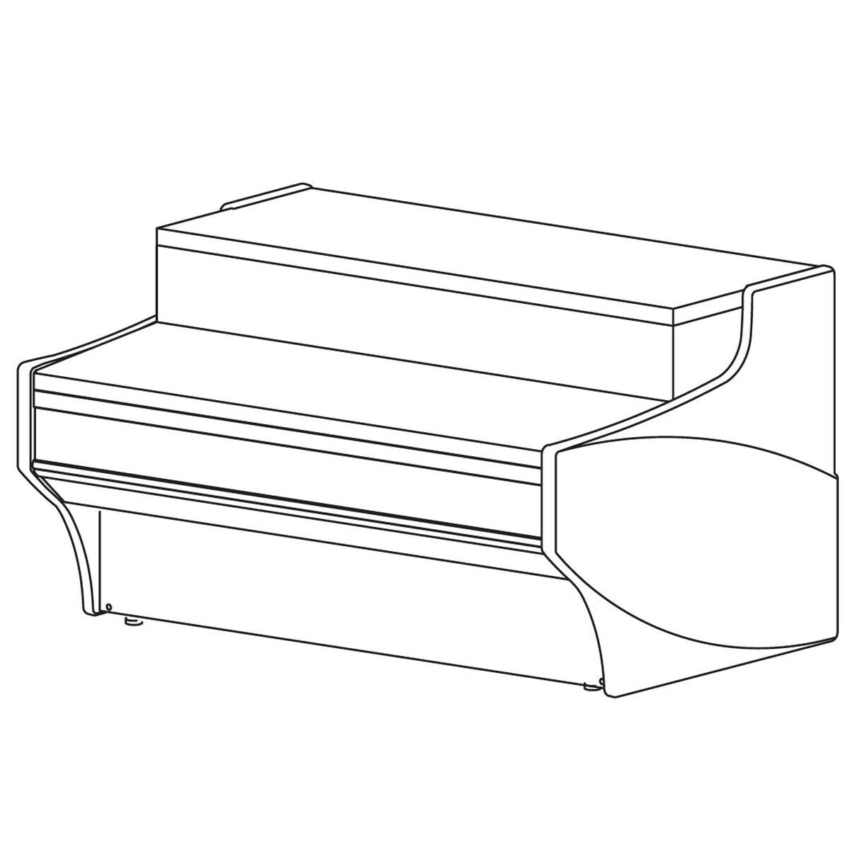 Meuble caisse d'angle pour gamme CVE-10 - MCVE-10-12-DIS - CODIGEL