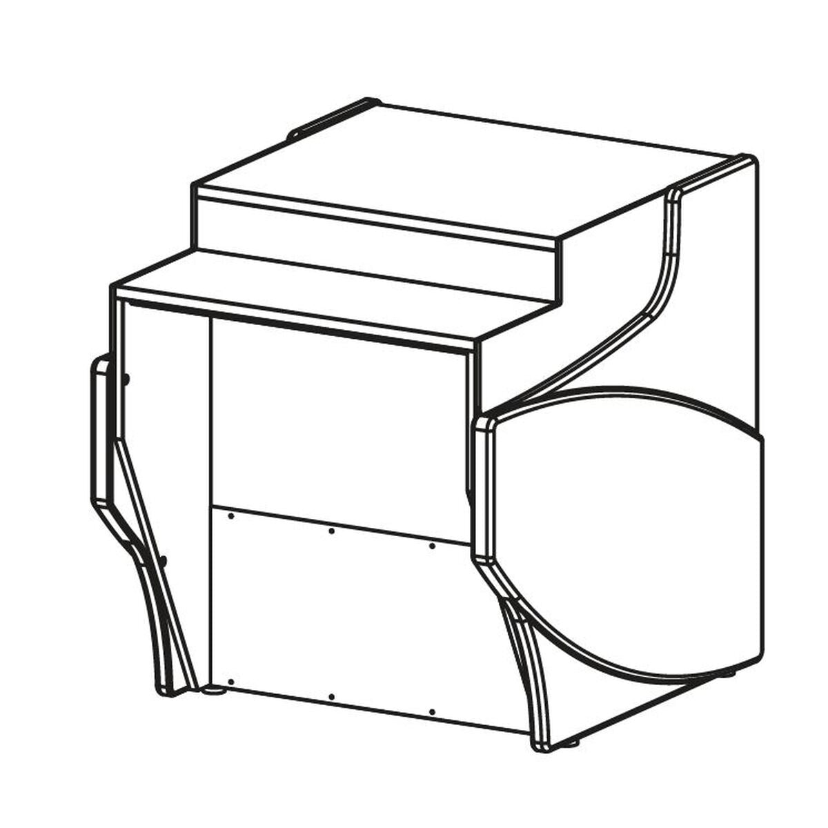 Meuble caisse d'angle pour gamme CVE-10 - MCVE-10-8-DIS - CODIGEL