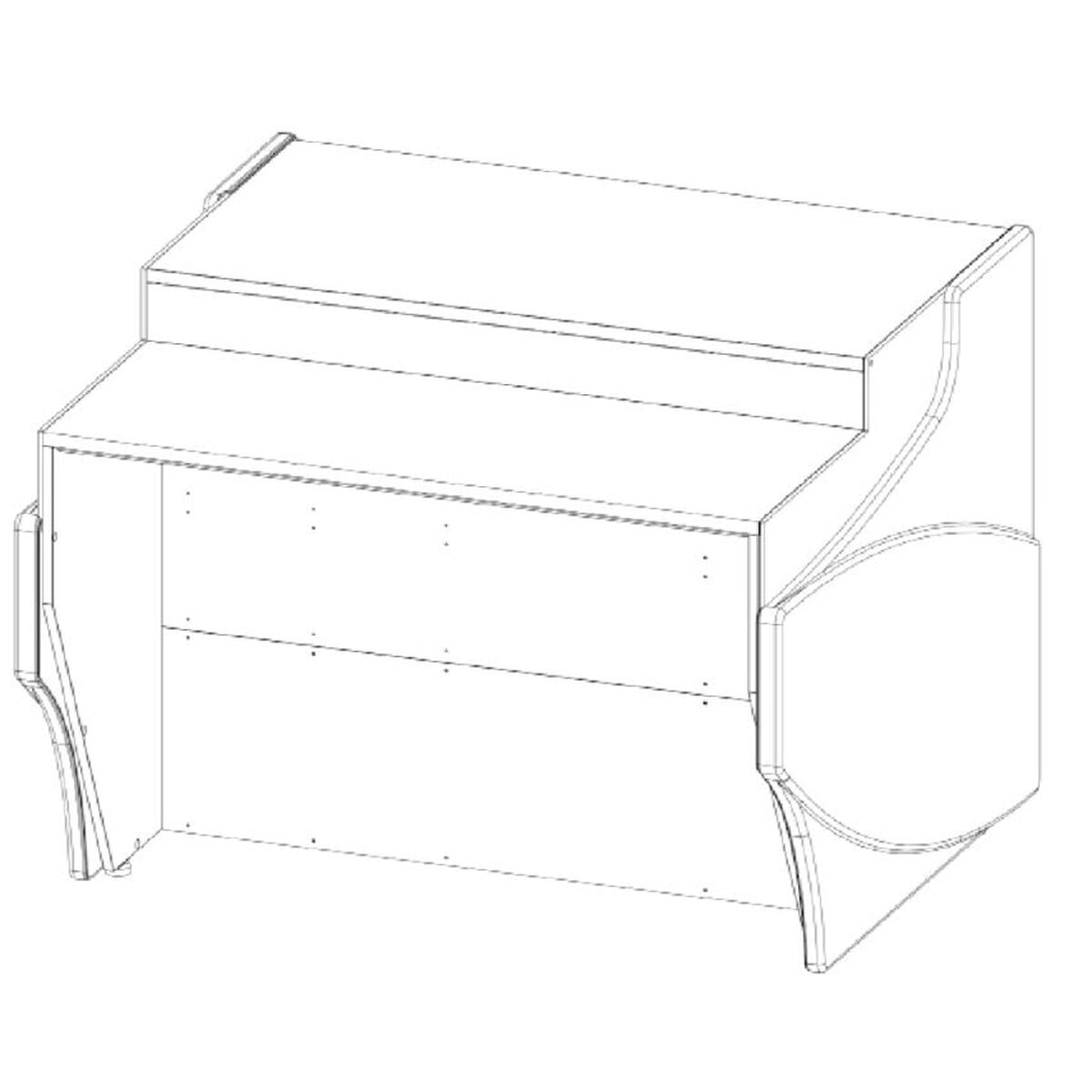 Meuble caisse droit pour gamme CVE-9 et CVEP-9 - MCVE-9-12-DIS - CODIGEL