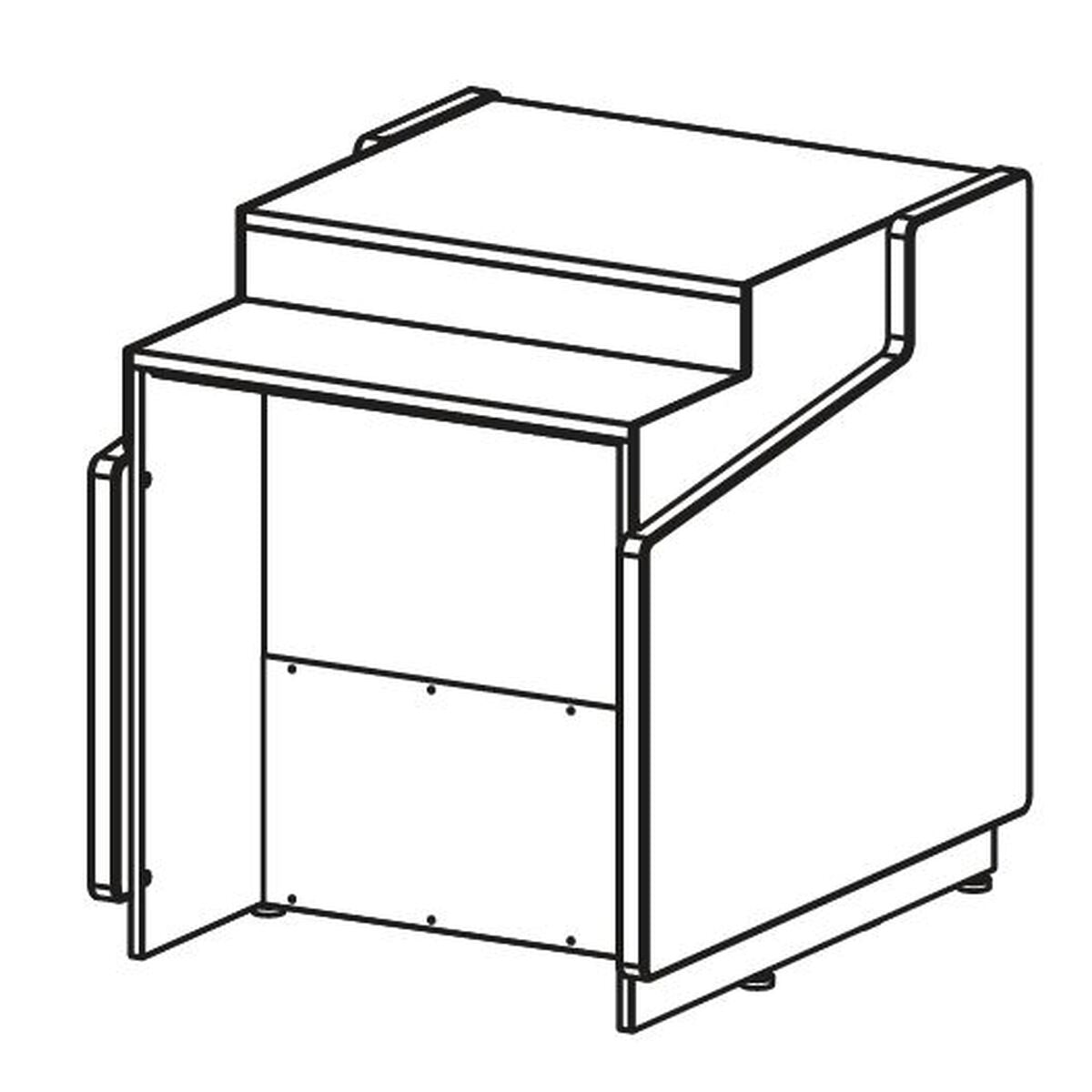 Meuble caisse droit pour gamme CVE-9 et CVEP-9-RC - MCVE-9-8-RC-DIS - CODIGEL