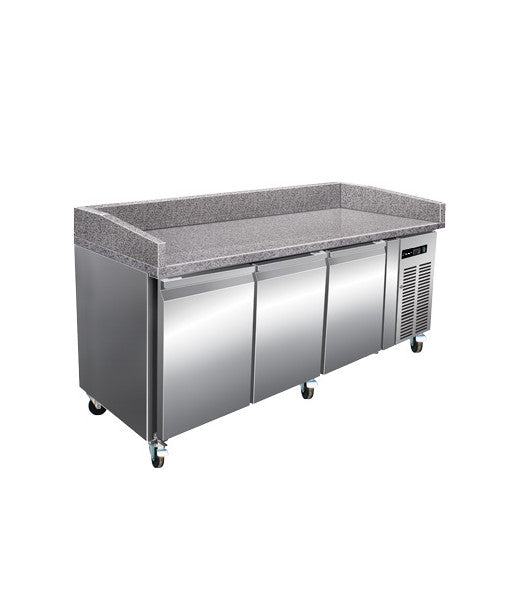 MEUBLE A PIZZA - 600 X 400 - 3 PORTES - 444 L - PROFONDEUR 800