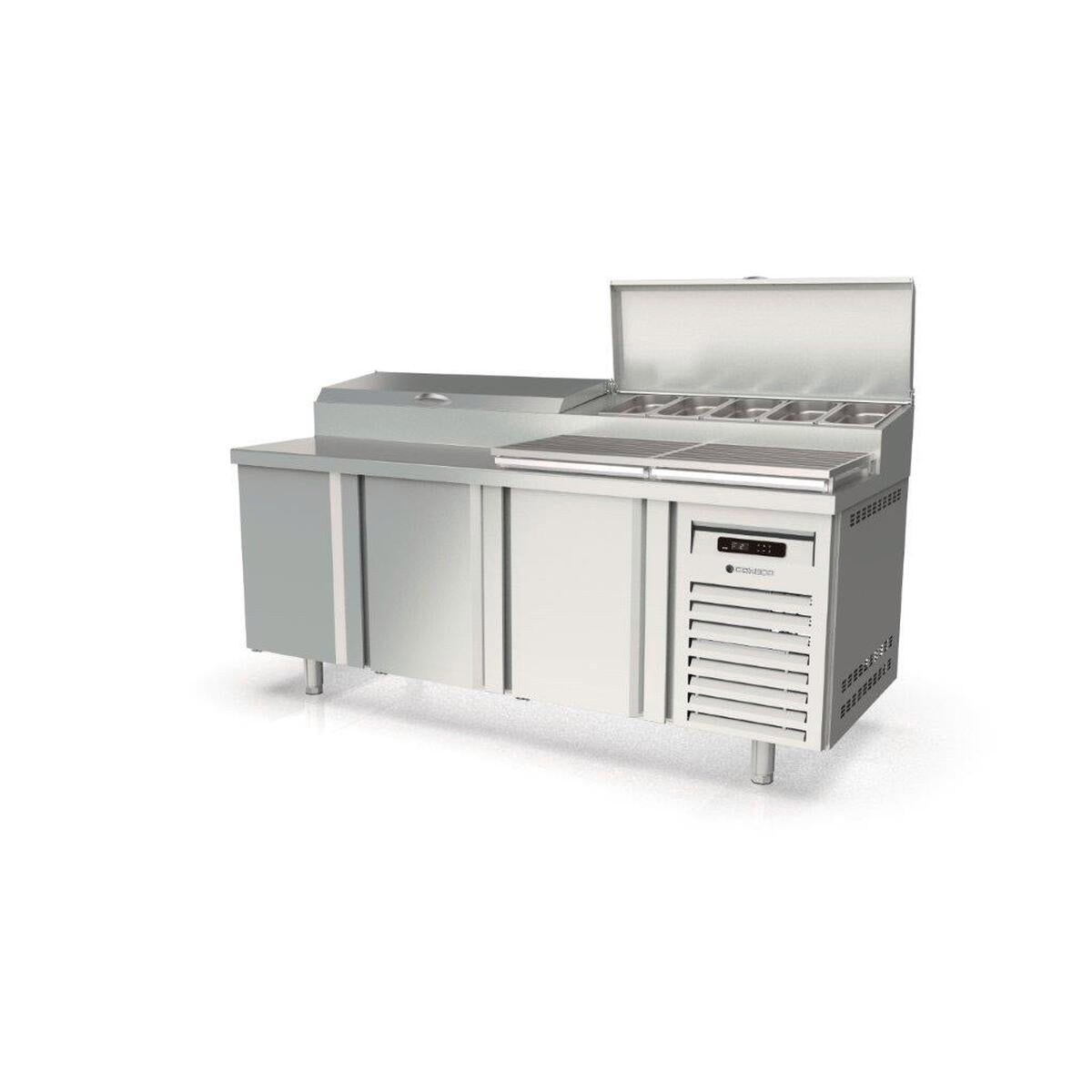 Meuble de préparation 800 positif - 3 portes - MFEI80-200 - CODIGEL