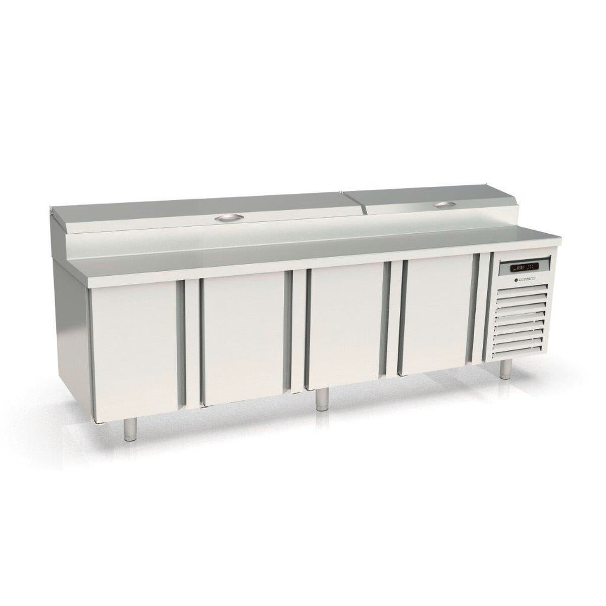 Meuble de préparation 800 positif - 4 portes - MFEI80-250 - CODIGEL