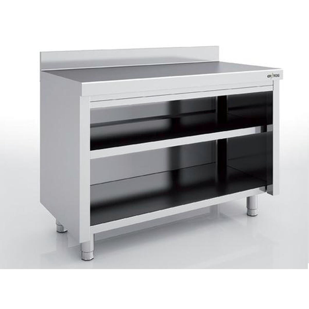 Meuble neutre en inox - Côté ouvert - MNA70-180M - CODIGEL