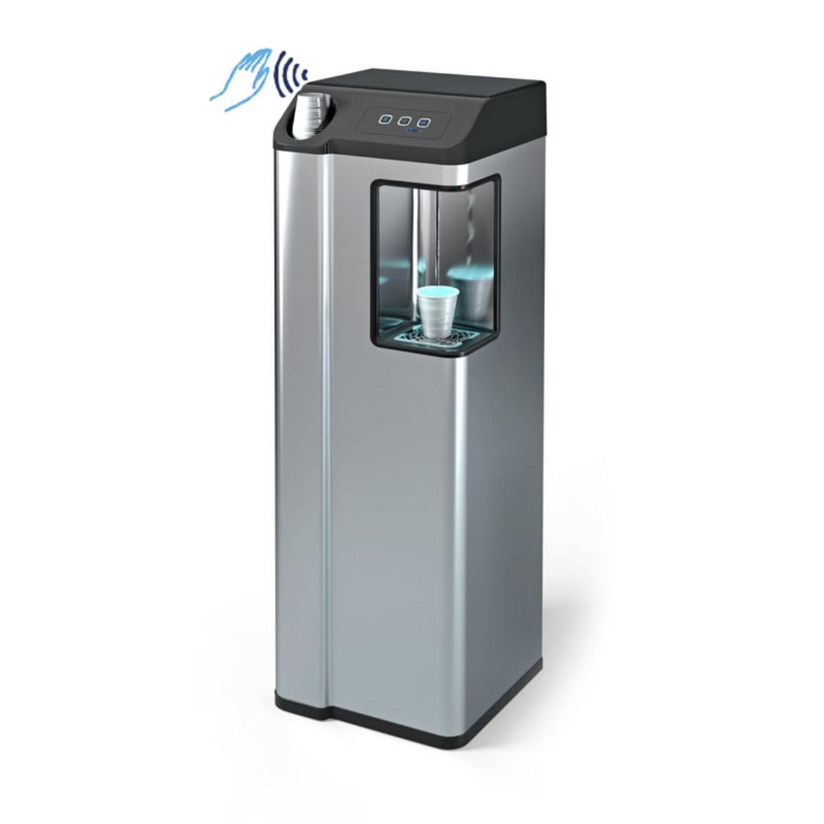 Fontaine d'eau banc de glace commandes sans contact - AQUALITY28IBAC/TL - CODIGEL