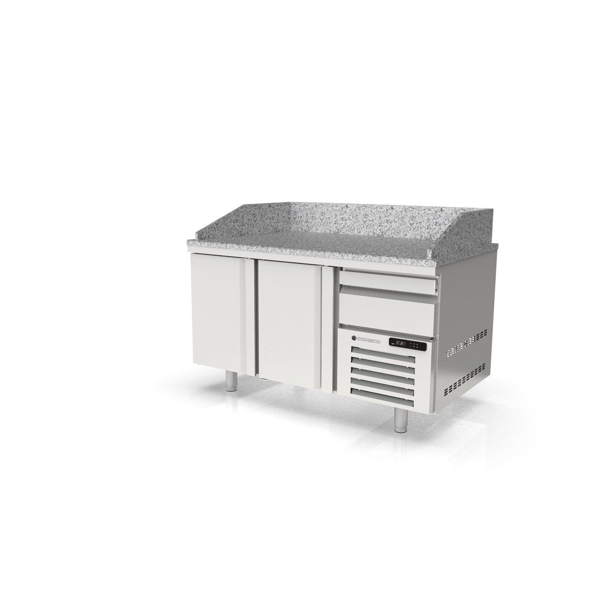 Meuble pizza 800 positif 2 p. + 1 neutre à casiers - MR80-160 - CODIGEL