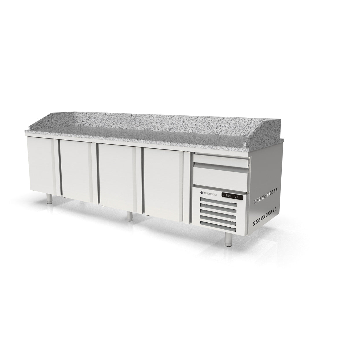 Meuble pizza 800 positif 4 p. + 1 neutre à casiers - MR80-265 - CODIGEL