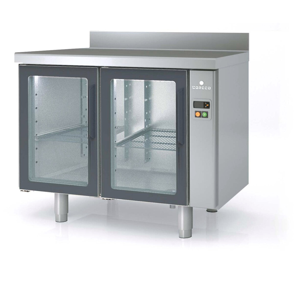 Meuble 700 positif sans groupe 2 p. vitrées - MRGPV-120 - CODIGEL