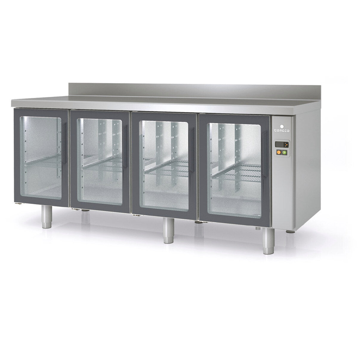 Meuble 700 positif sans groupe 5 p. vitrées - MRGPV-270 - CODIGEL