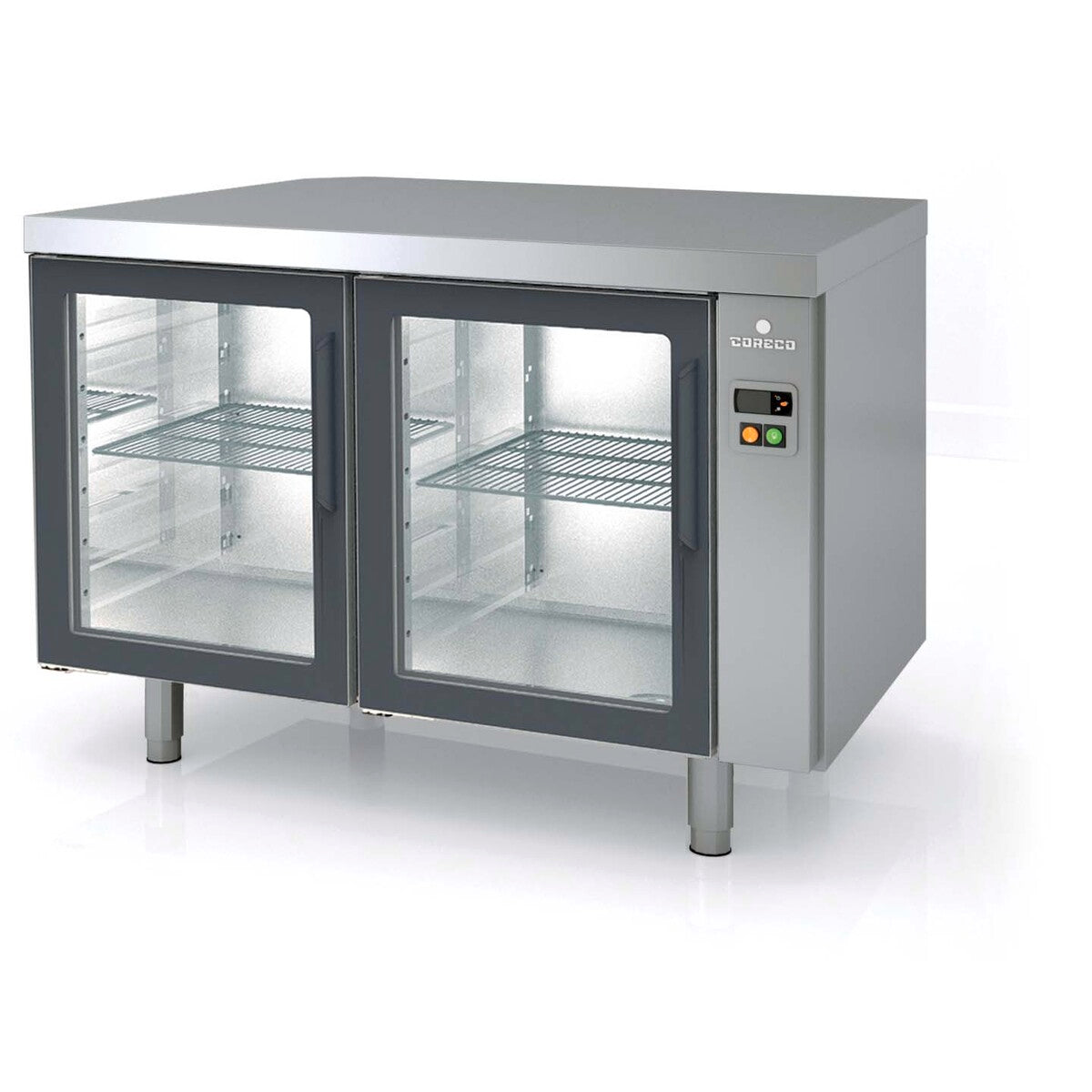 Meuble 800 positif sans groupe 2 portes vitrées - MRPPV-120 - CODIGEL