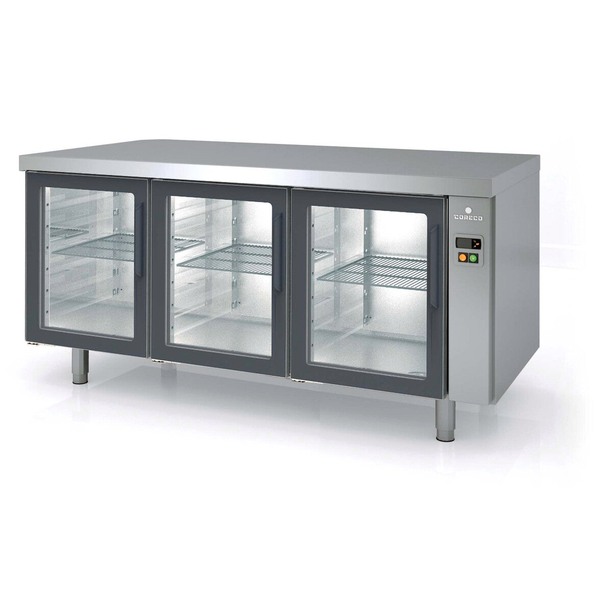 Meuble 800 positif sans groupe 3 portes vitrées - MRPPV-170 - CODIGEL