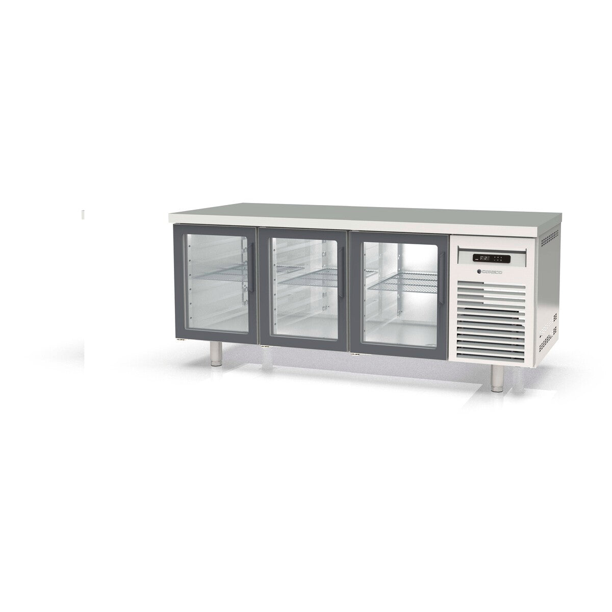 Meuble 800 positif - 3 portes vitrées - MRPV-200 - CODIGEL