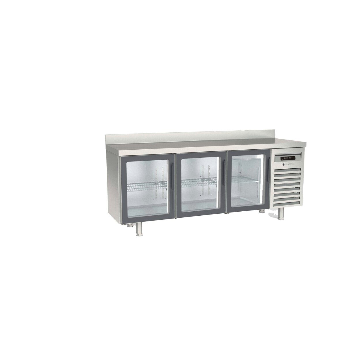 Meuble 600 négatif - 3 portes vitrées - MCSV-200 - CODIGEL