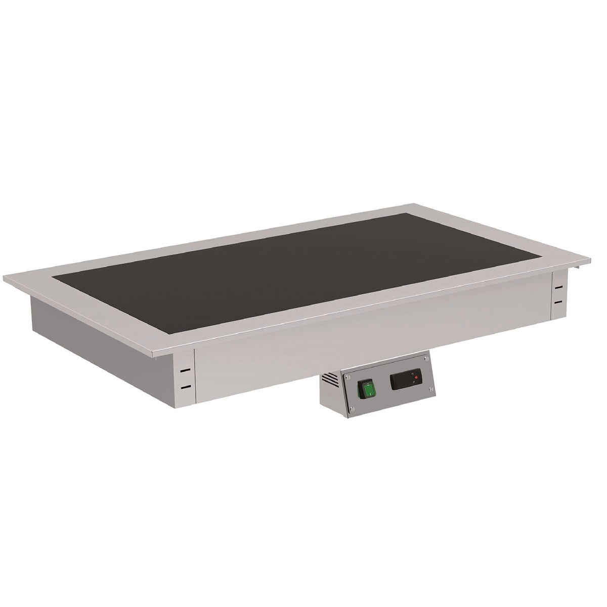 Plaque chaude verre trempé noir  à encastrer - PCT5GN - CODIGEL