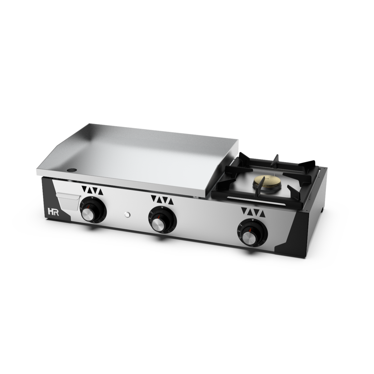 Plancha gaz 15 mm - Revêtement chrome + réchaud - PLC6100CRF - CODIGEL