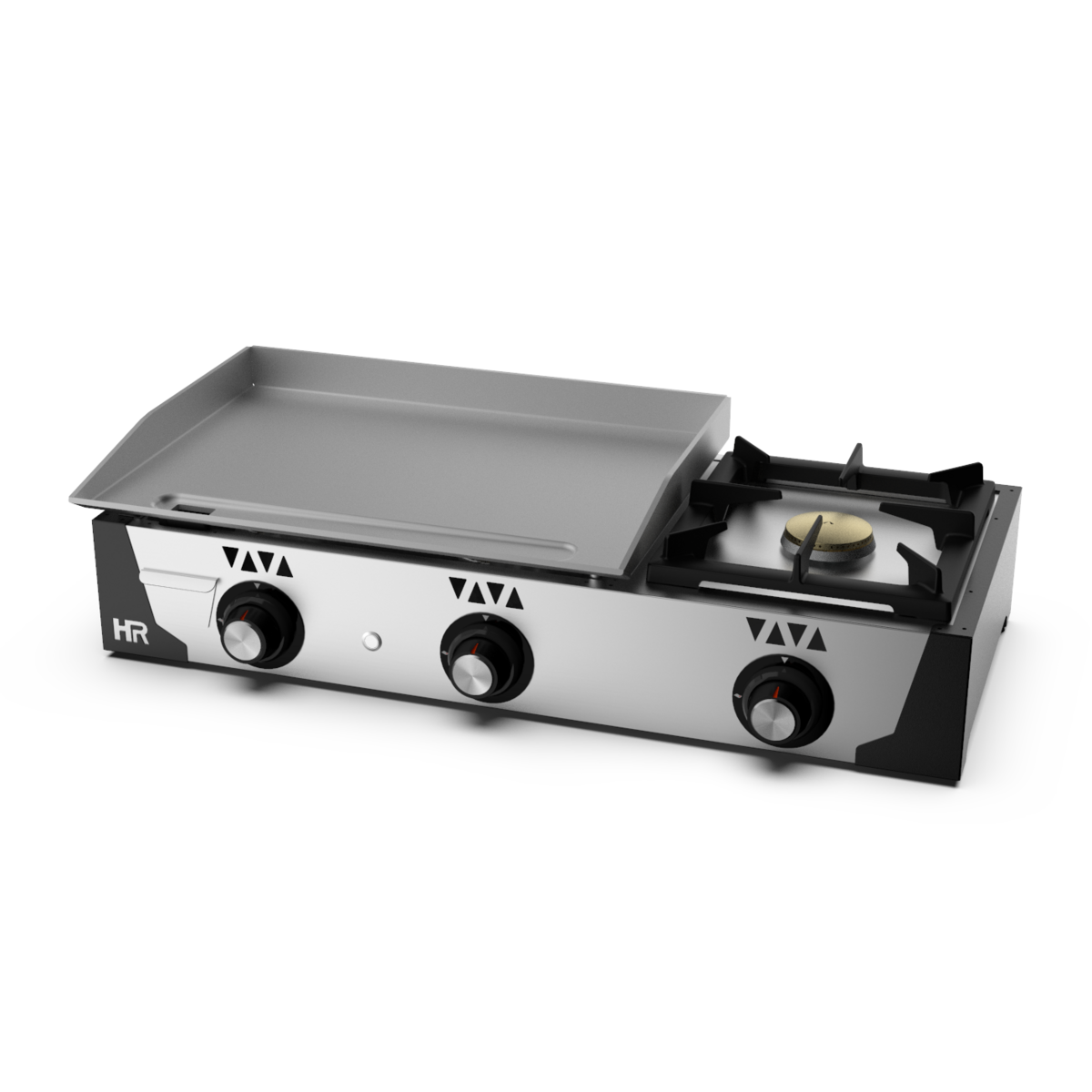 Plancha gaz - Acier rectifié 6 mm + réchaud - PLC6100F - CODIGEL